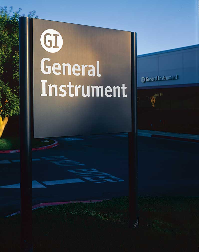 general-instrument-outdoor-sign.jpg Art Direction by: Bart Crosby, Crosby Associates